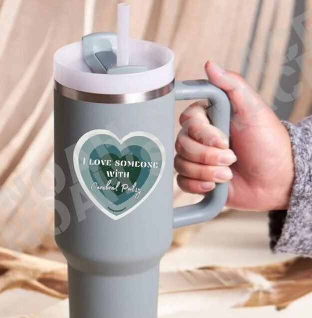 I Love Someone with Cerebral Palsy Sticker