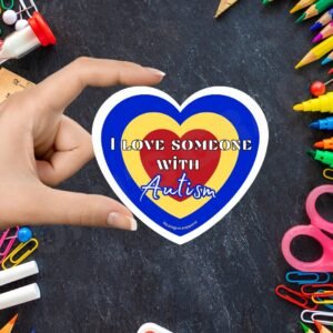 I Love Someone with Autism Sticker
