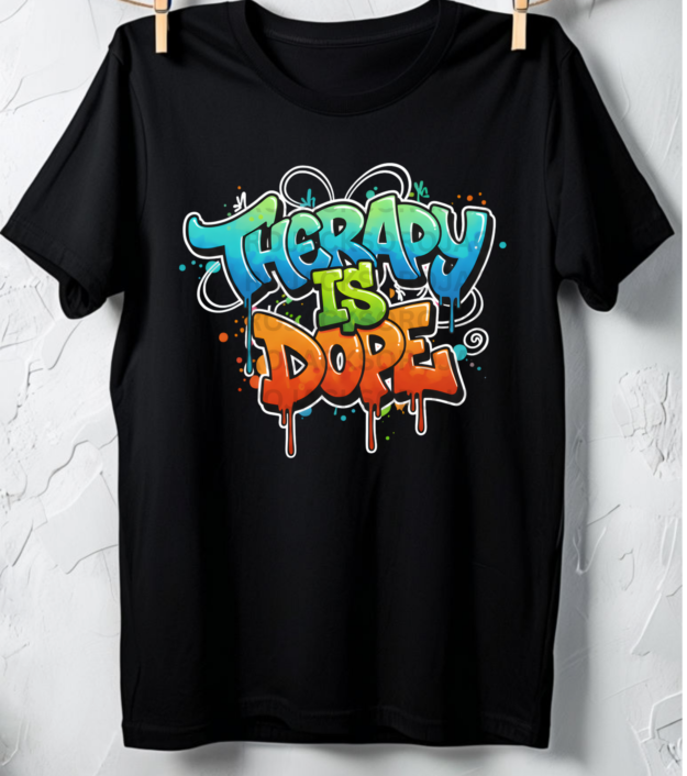 Therapy Is Dope Grafitti Tee