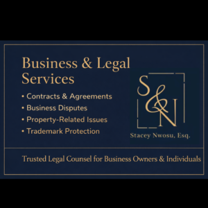 Stacey Nwosu – Business & Legal Support Services | Contracts, Disputes & Trademark Protection