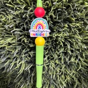 Green Autism awareness pen