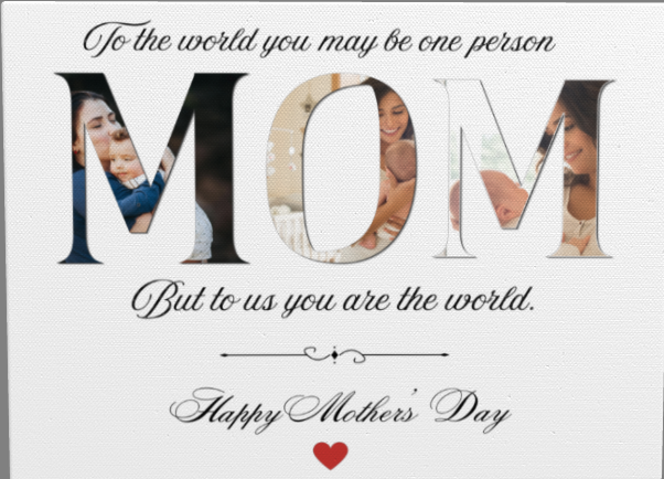 16 X 20 Mother's Day Personalized canvas - Image 2