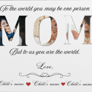 16 X 20 Mother's Day Personalized canvas